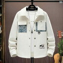 メンズ カジュアル ファッション 2025 春の メンズ コート 民族 風 スプライシング ジャケット トップ 服