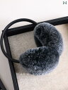 耳あて 防音 おしゃれ 小さい ミルク ボール 暖かい イヤーマフ 5 A グレード シープスキン レックス ウサギの 毛皮 レディース 冬用 ふわふわ