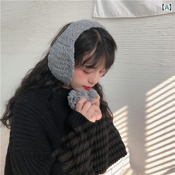 耳あて　イヤーマフ　かわいい 韓国 シックで キュートな 耳の 保護 暖かい ベルベットの イヤーマフ ..