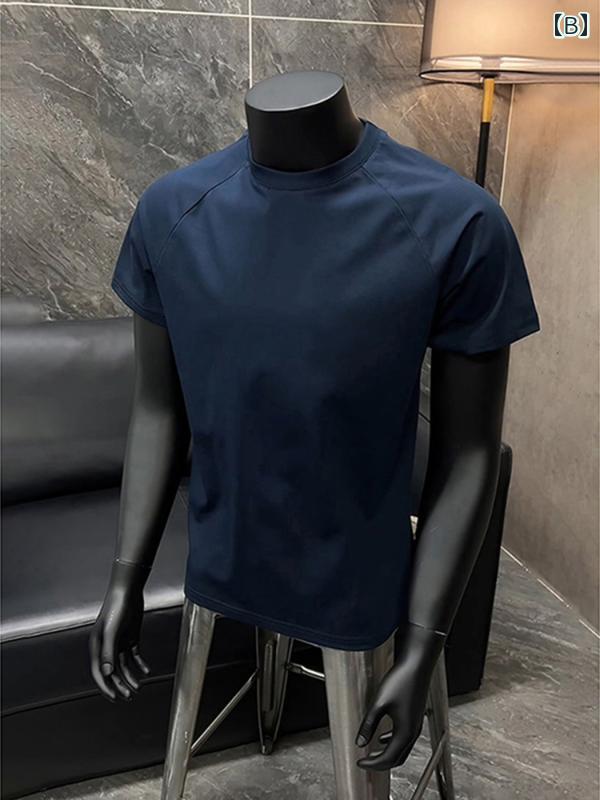 カップル　ユニセックス　ウェア 黒 ストレート ショルダー ソロ ナ Tシャツ メンズ 夏 疆 綿 半袖 インナー 弾性 ヘビー アメリカンフィットネス