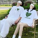 カップル ユニセックス ウェア な ホットな カップルの 衣装 2025夏服 メンズ 男の子 Tシャツ 半袖 夏 トップスの 着用