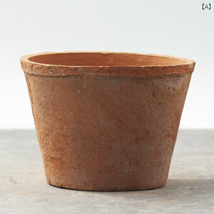 ガーデニング DIY 道具 小さい 短い 管の 石器の 植木鉢 肉 厚の 陶器の 鉢 レトロ 通気性の ある 土 鍋 青山 家庭用 蘭の 赤い 陶器