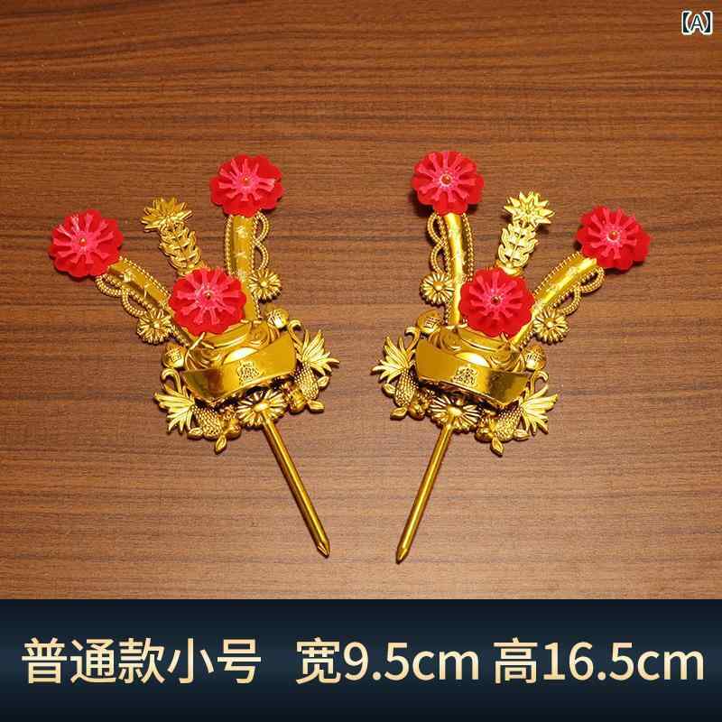 ガーデニング　DIY　道具　 仏を 崇拝 する 金色の 花 師を 潮 汕の 香炉 地主 プラスチック製の 錦