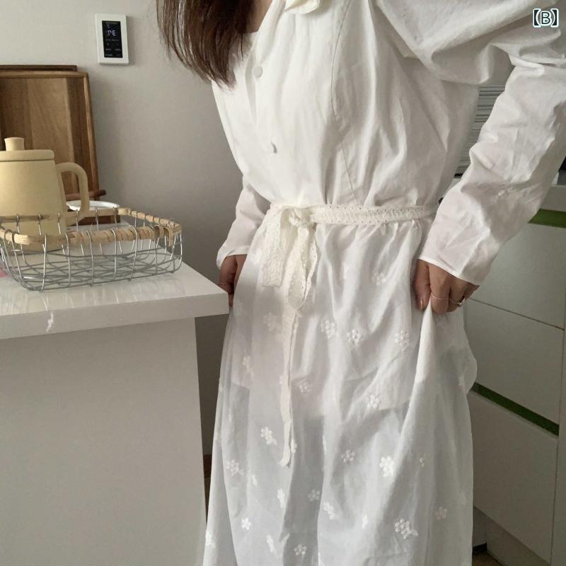 エプロン　おしゃれ　ママ ピグ シープは ジャカード 刺繍 立体 花 レース ハーフ レングス エプロン おなら カーテン 撮影を 強く 推奨 します