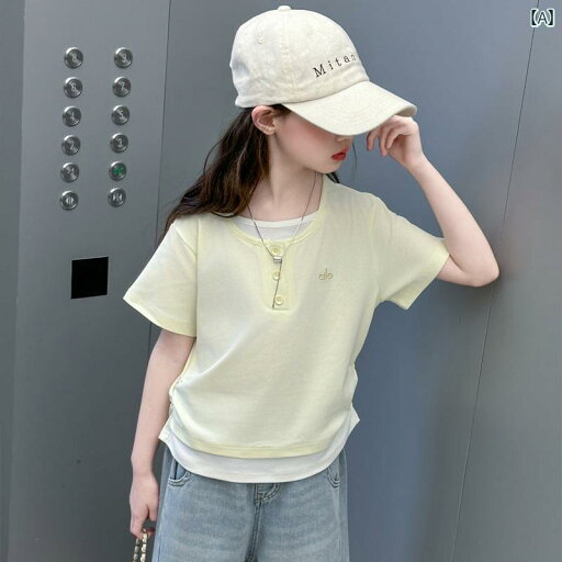 デニム ワンピース レディース 女の子 フェイク ツーピース Tシャツ スーツ 2025 夏 スタイル レター 半袖 マチェーテ ジーンズ デニム ワンピース レディース 女の子 フェイク ツーピース Tシャツ スーツ 2025 夏 スタイル レター 半袖 マチェーテ ジーンズ