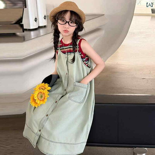 デニム ワンピース レディース 女の子 おしゃれな ストライプ デニム サスペンダー スカート 2025 ワンピース 夏 細身 中学生 デニム ワンピース レディース 女の子 おしゃれな ストライプ デニム サスペンダー スカート 2025 ワンピース 夏 細身 中学生