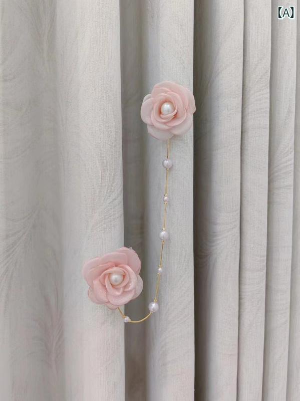 アクセサリー　シュシュ　ピン カメ リア ブローチ 女性用 高級 精巧 パールの タッセル ピン カーテン 装飾 アクセサリー