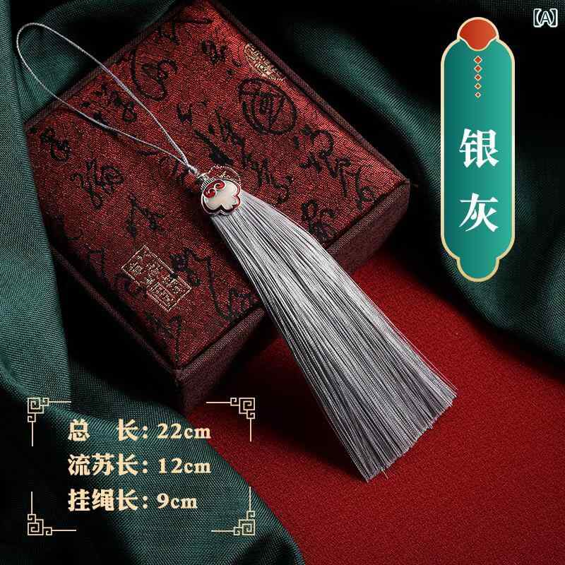 アクセサリー ピン ヘア 金属製の 帽子 縁起の 良い 雲 長い タッセル 吊り下げ 装飾用の アクセサリー 中国 レトロ 漢服 しわ 防止 流れる ひげと 前 立て