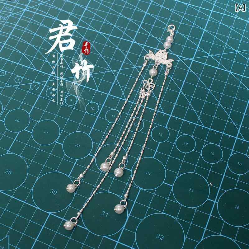 アクセサリー　ピン　ヘア ジュン チュー 3510 # 合金 蓮の タッセル 完成 品 ライブ バックル 取り外し 可能 ヘア ピン イミテーションパール