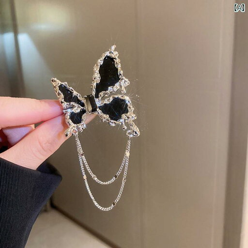 アクセサリー ピン ヘア 黒 蝶の タッセル ブローチ 甘くて クールな バロック スタイル レトロ 宮殿 スーツ 春の バッジ コサージュ ジュエリー アクセサリー ピン ヘア 黒 蝶の タッセル ブローチ 甘くて クールな バロック スタイル レトロ 宮殿 スーツ 春の バッジ コサージュ ジュエリー