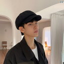 メンズ 帽子 キャップ 帽子 メンズ 韓国 ベレー 帽 春秋 八 角 文学 英字 キャスケット ひさし キャップ 男性