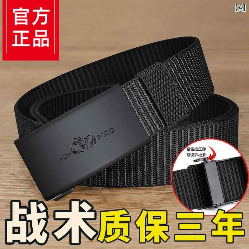 メンズ　ベルト　バックル ポール ベルト メンズ インナーウェア 自動 バックル カジュアル キャンバス..