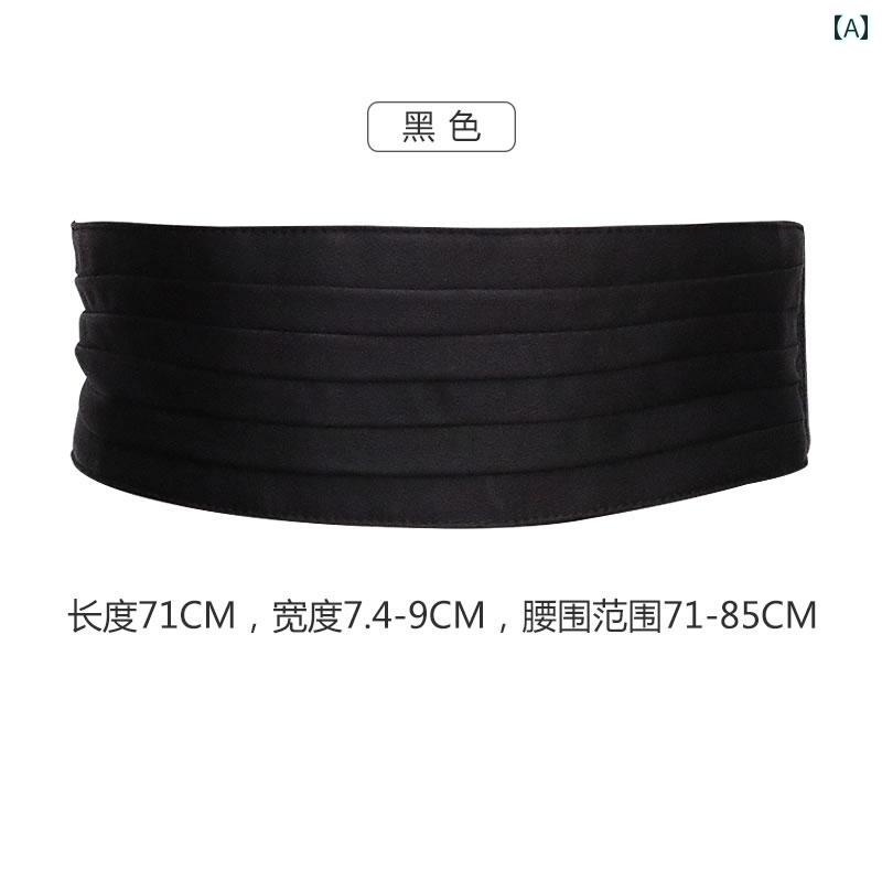 レディース　ベルト　チェーン ウエスト ベルト ワイド レディース チャイナ風 黒 装飾 ドレス スカート ハイエンド 弾性 レトロ