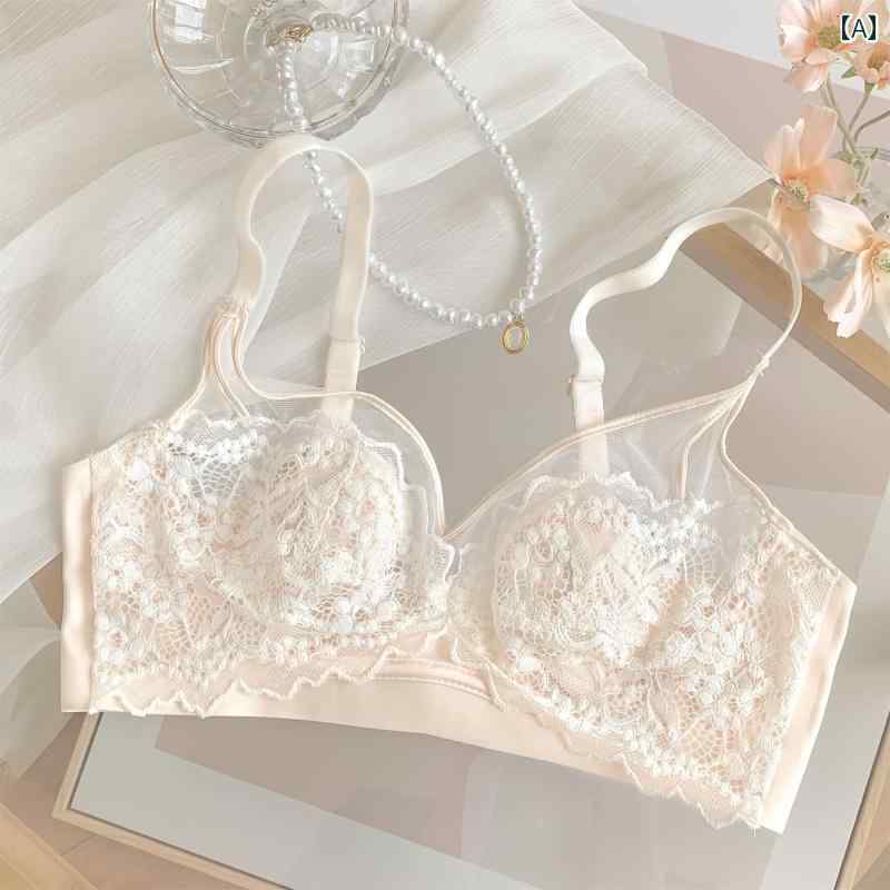 ブラ　レース　下着 ピーチピンクの ヤオヤ オフ レンチ バニー 耳 レースな レディース 下着 大きい ..