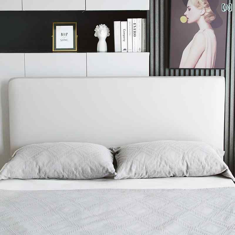 ベッド　カバー　 伸縮性の ある シープスキン パターンの フル カバーの 厚手 ヘッド ボード カバー ..