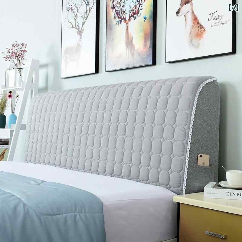 ベッド　カバー　 綿 ユニバーサル ソフト ベッド ヘッド カバー フル 布 カーブ 背もたれ