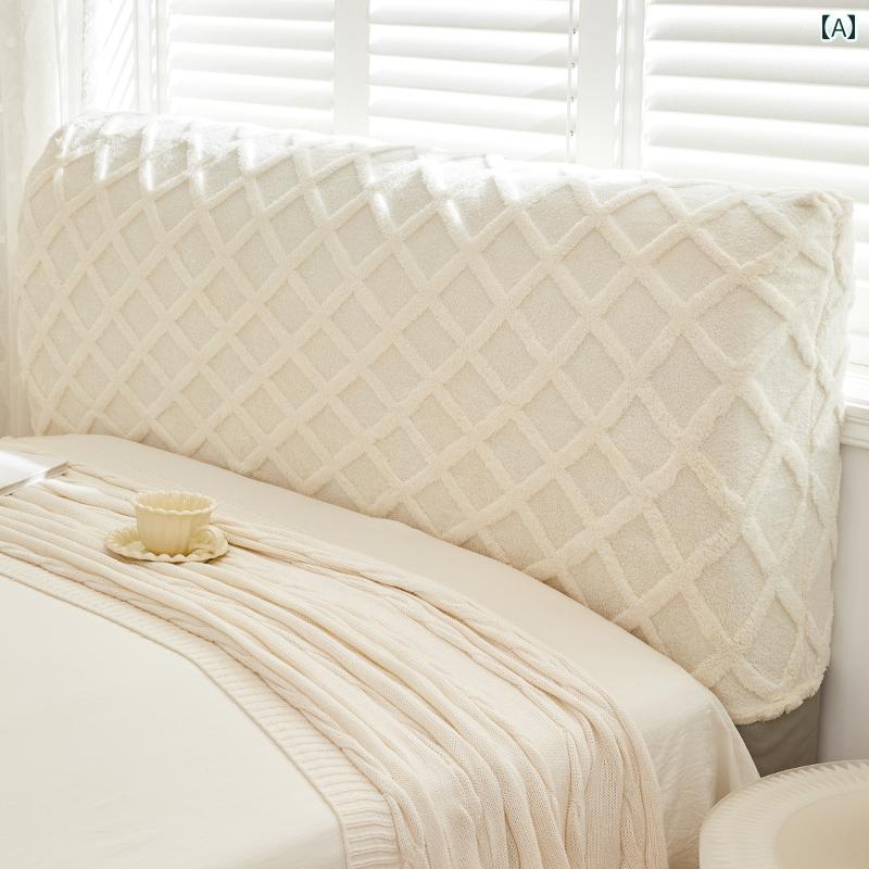 ベッド　カバー　 快適 コットン ベルベットの ベッド サイド カバー クリーム サイドの 変身 アーティ..