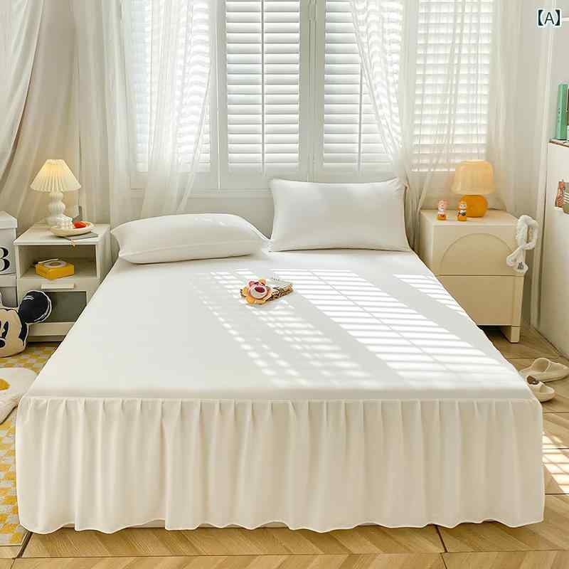 ベッド　カバー　 夏用 ベッド スカート スタイル ベッドスプレッド シングル カバー 保護 フロア 蓮の葉 レース サラウンド シーツ ダストカバー
