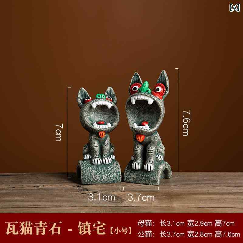 飾り 歴史 雲南 タイル 猫 スピリット アニマル デスク トップ 装飾品 観光 お土産 ギフト