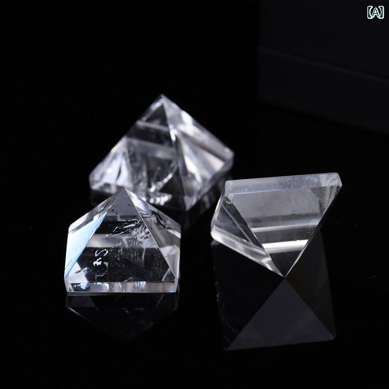 飾り 歴史 水晶 ピラミッド 装飾品 ホーム オフィス リビング ルーム ポーチ ギフト 装飾 紫 ピンク 白 黄色