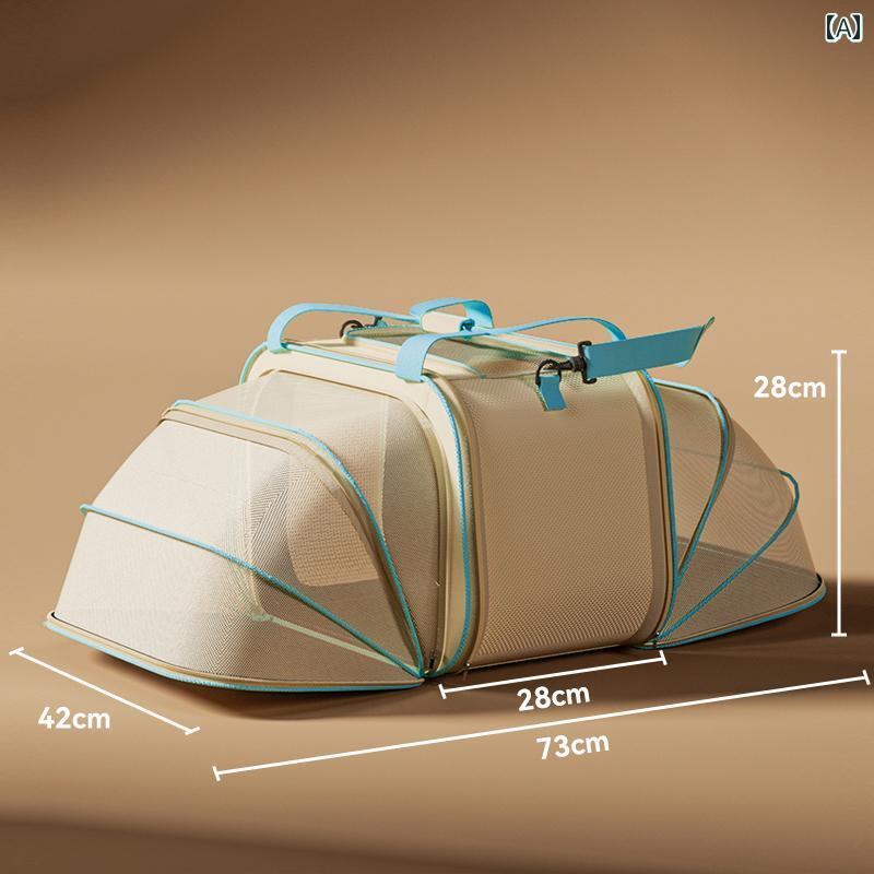 ハーネス　犬用　リード 猫用 バッグ ポータブル バック パック 小型 犬と 犬用大容量 手持ち クロス ..