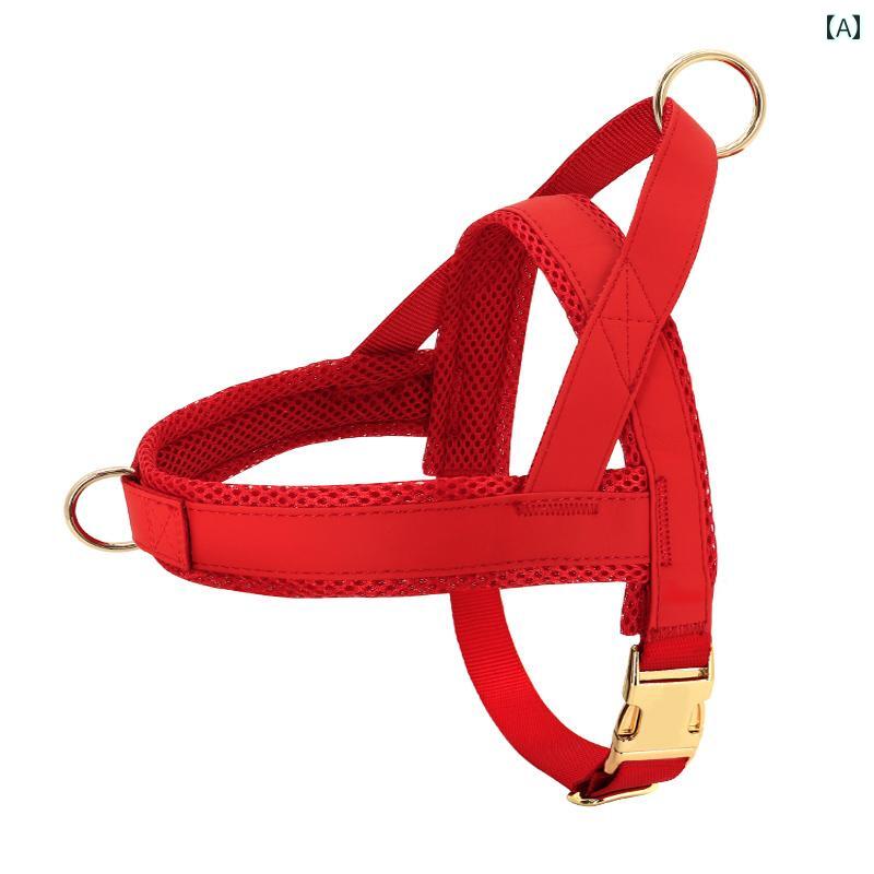 わんちゃん　ハーネス　かわいい 犬用 首輪 牽引 ロープ ベスト チェストハーネス ゴールデンレトリバ..