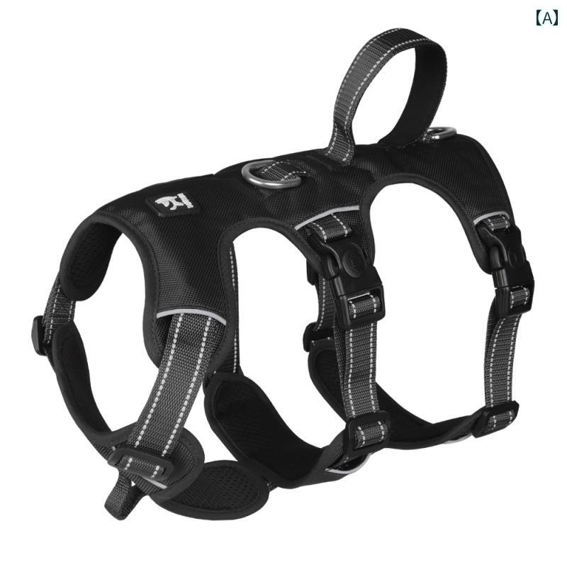 わんちゃん　ハーネス　かわいい 犬用 牽引 ロープ コッカースパニエル ラブラドール 調節可能 中型 犬..