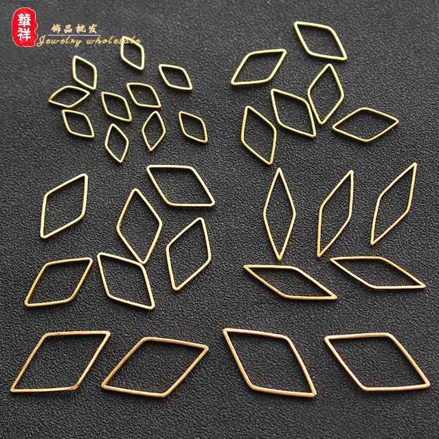 アンティーク　雑貨　DIY DIY 金属 ジュエリーアクセサリー 銅 プリズム ペンダント 真鍮 幾何学 四 辺..