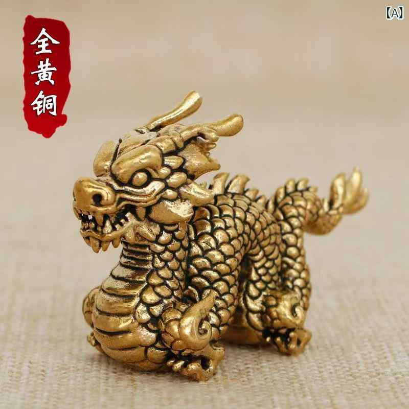 アンティーク 雑貨 DIY ヴィンテージ ブロンズ 干支 ドラゴン 小さい 装飾品 ジュエリーギフト 真鍮 銅 ホーム