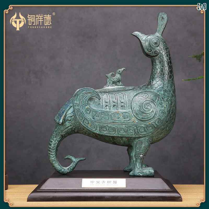 美品】木彫り 金魚 らんちゅう 置物 ガラスケース入り の落札