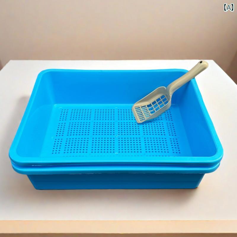 猫 トイレ ボックス Kalu オープン 木製 砂 専用 二 層 猫 トイレ 松 材 猫用 ボックス 大きい 子猫 カメ