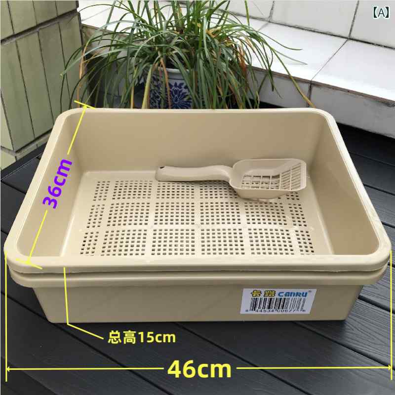 猫 トイレ ボックス 大きい オープン 木製 砂 専用 二 層 猫 トイレ 松 材 猫用 ボックス 太った カメ ..