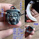 ペンダント ネックレス アクセサリー 925 スター リング シルバーの イノシシ 歯 列 矯正 器具の 歯の 象嵌 ヴィンテージ メンズペンダント クローセッ...