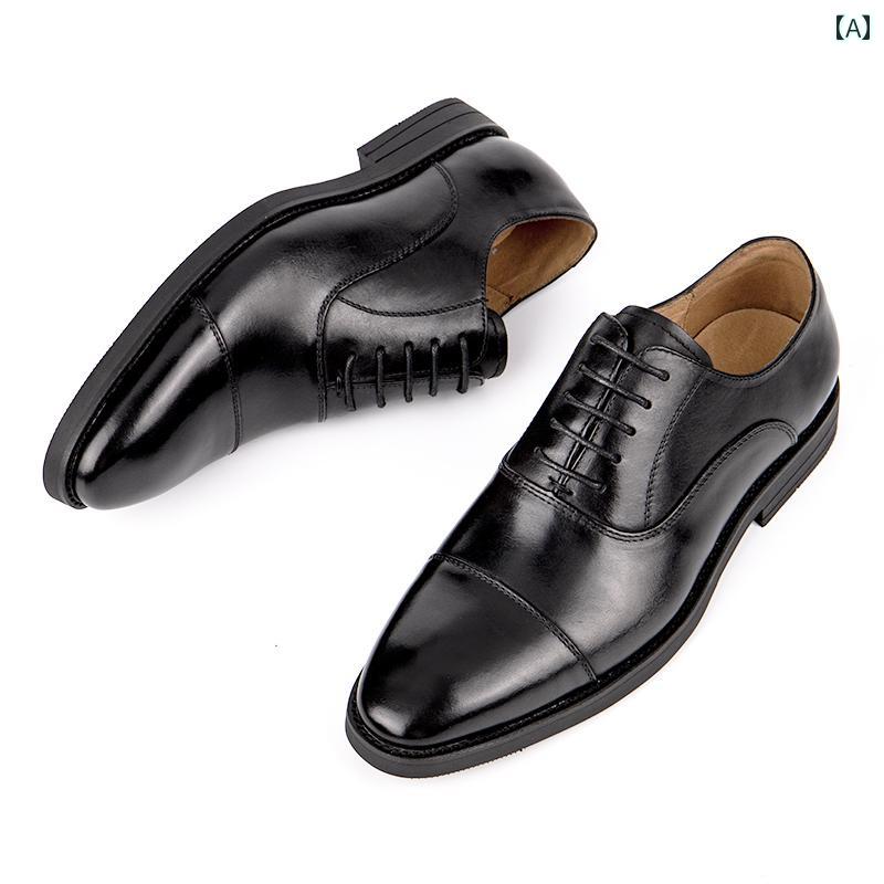 ビジネス 革靴 シューズメンズ 三つ 関節の 革靴 メンズ ビジネス フォーマル 革 ブラウン 春夏 紳士靴..