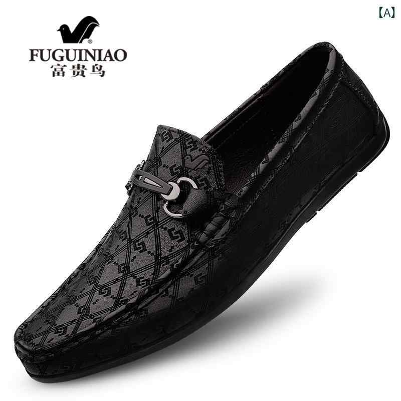 ビジネス 革靴 シューズメンズ Fuguiniao メンズシューズ 春 革 カジュアル レザーシューズ ソフトレザ..