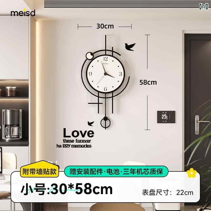 壁掛け 時計 おしゃれ Mercerda 壁掛け 時計 リビング ルーム 2025 モダン サイレント レストラン 雰囲気 シンプル(3)