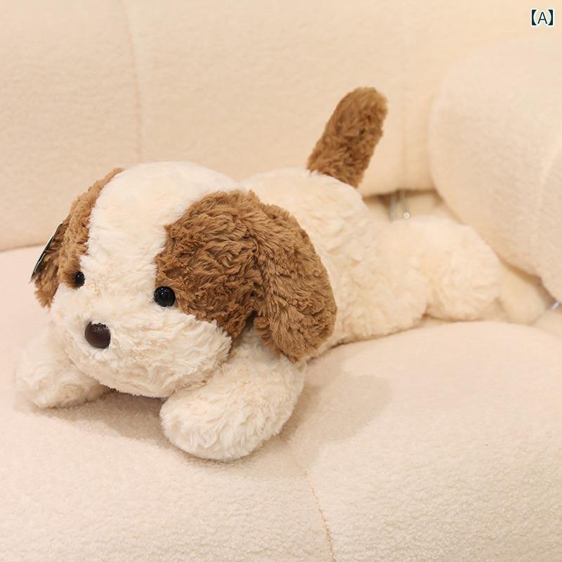 犬　ぬいぐるみ　おもちゃ かわいい パパ 犬 ぬいぐるみ 子犬 人形 睡眠 枕 男の子と 女の子への 誕生日 プレゼント