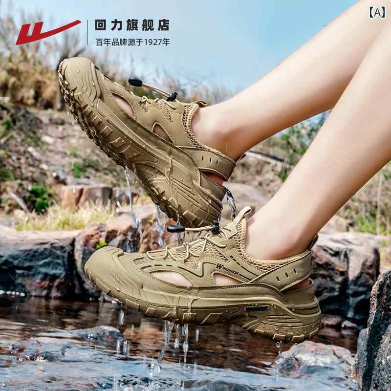 サンダル 男性用 カジュアル ウォリアー サンダル メンズ 2025夏 通気性 スポーツ カジュアル シューズ アウトドア ビーチ ウェーディング クリーク