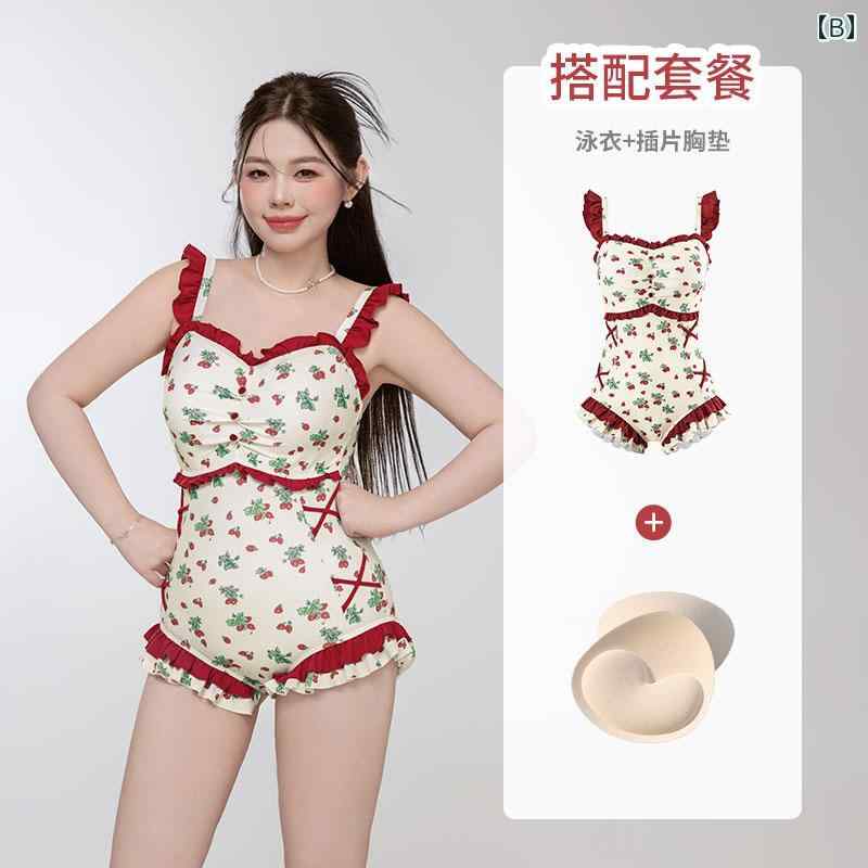 ビキニ　水着　レディース agliondy 大きいサイズ 水着 女性用 スリミング 温泉 入浴 少し 太った 女の子 肉を カバー 2025年の新 スタイル mm ワンピース