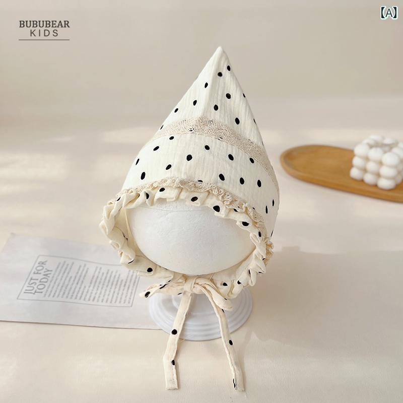 赤ちゃん 帽子 ベビー 女の子 春秋に 薄手 プリンセス ファッション 耳 保護 帽子 赤ちゃんの 秋 外出 防風 包 頭 幼児 エルフ