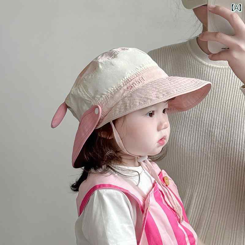 赤ちゃん 帽子 ベビー ベビー 帽子 春と 夏 薄手 速乾 通気性 サンハット かわいい 男の子 女の子 旅行 アウトドア 韓国