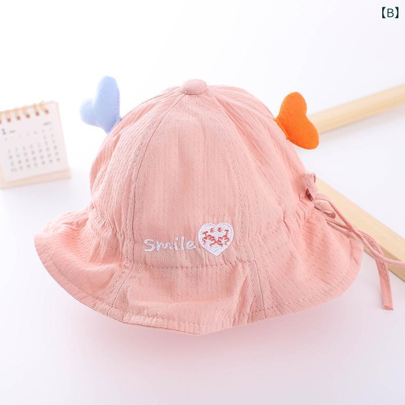 赤ちゃん　帽子　ベビー ベビー 帽子 春秋 薄手 サンバイザー 男の子 赤ちゃん用 日焼け防止 プリンセス かわいい 漁師の 女の 赤ちゃんの 夏用
