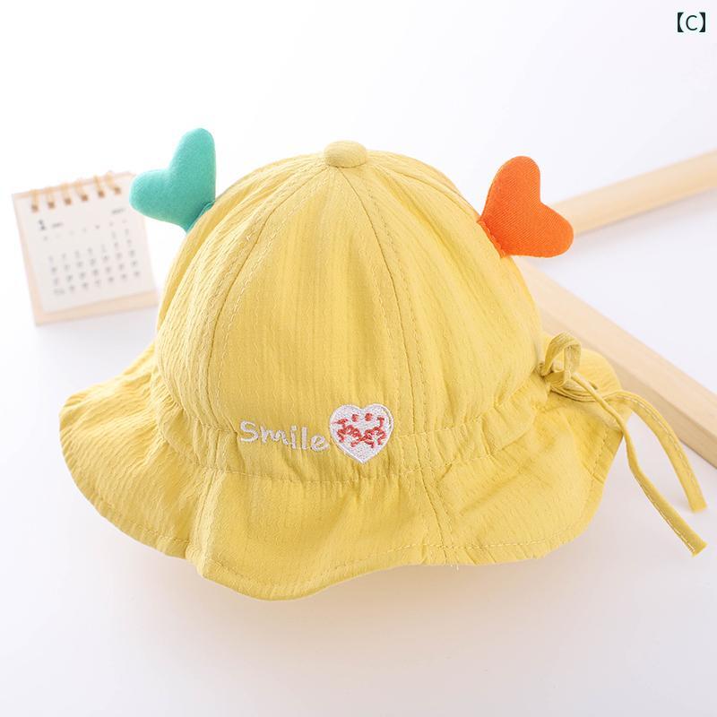 赤ちゃん　帽子　ベビー ベビー 帽子 春秋 薄手 サンバイザー 男の子 赤ちゃん用 日焼け防止 プリンセス かわいい 漁師の 女の 赤ちゃんの 夏用