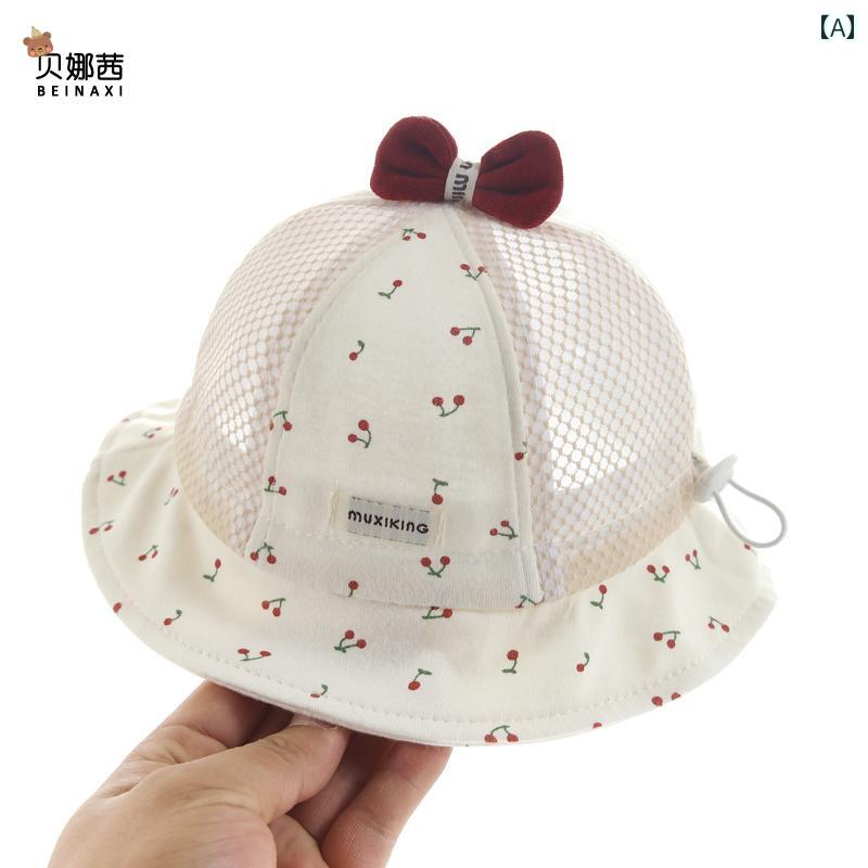 赤ちゃん用　帽子　かわいい ベビー 帽子 春と 夏 薄型 女児用 サンハット フィッシャーマン ハット 夏用 バケット