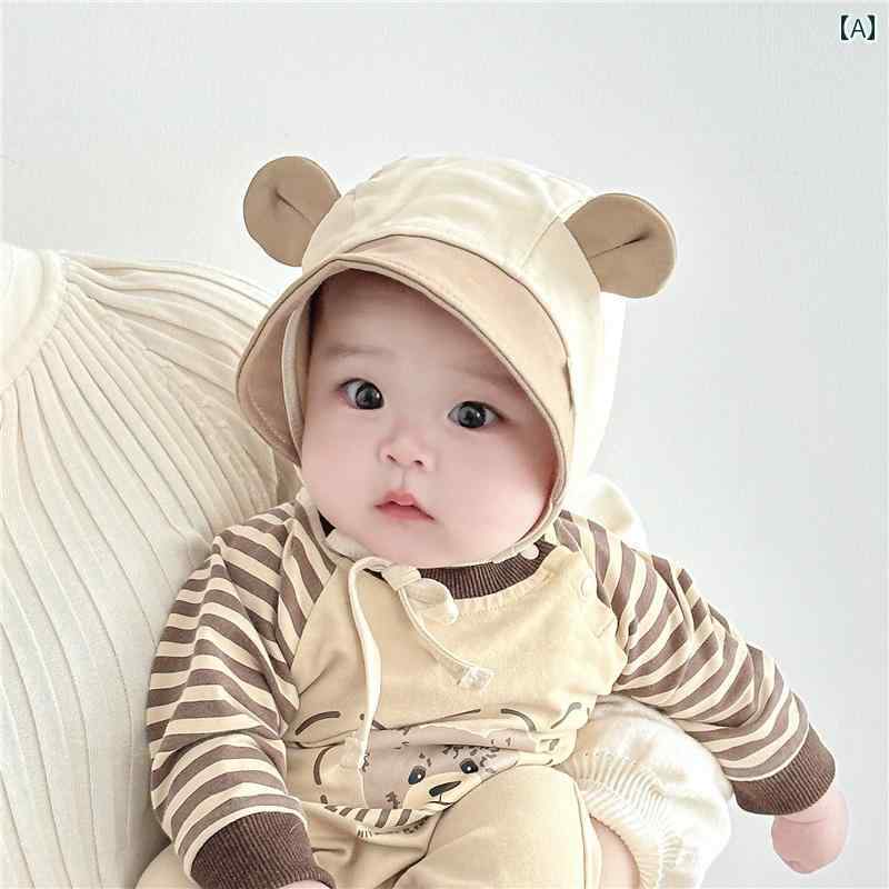赤ちゃん用　帽子　かわいい ベビー 帽子 春秋 薄型 312ヶ月 韓国 小さい 月 かわいい 赤ちゃん 耳 保護 肌に 優しい 泉 門