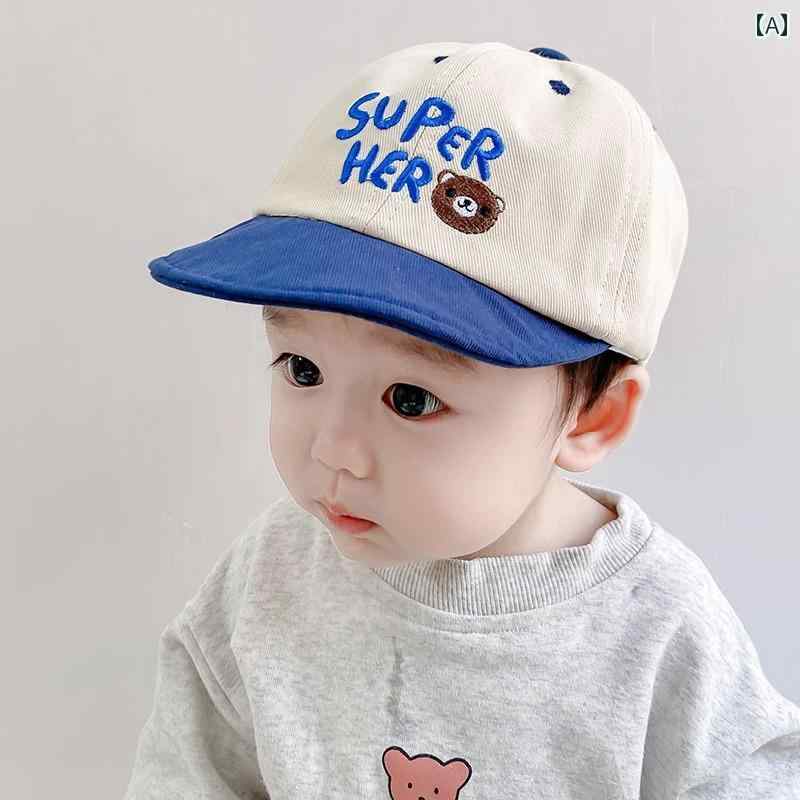 赤ちゃん用　帽子　かわいい 春の 恋人の 衣装 ベビーの 薄手 野球帽 かわいい スタイル。