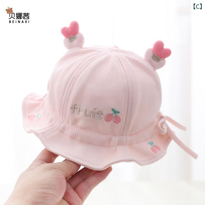 赤ちゃん用　帽子　かわいい ベビー 帽子 夏用 薄型 新生児用 胎児用 男の子 幼児 女の子 日焼け防止 サンハット 春秋