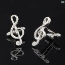 カフス ボタン シャツ と アメリカ ファッション アクセサリー 創作 合金 音符 シャツ カフスボタン メンズ レディースの スーツ 袖の 爪