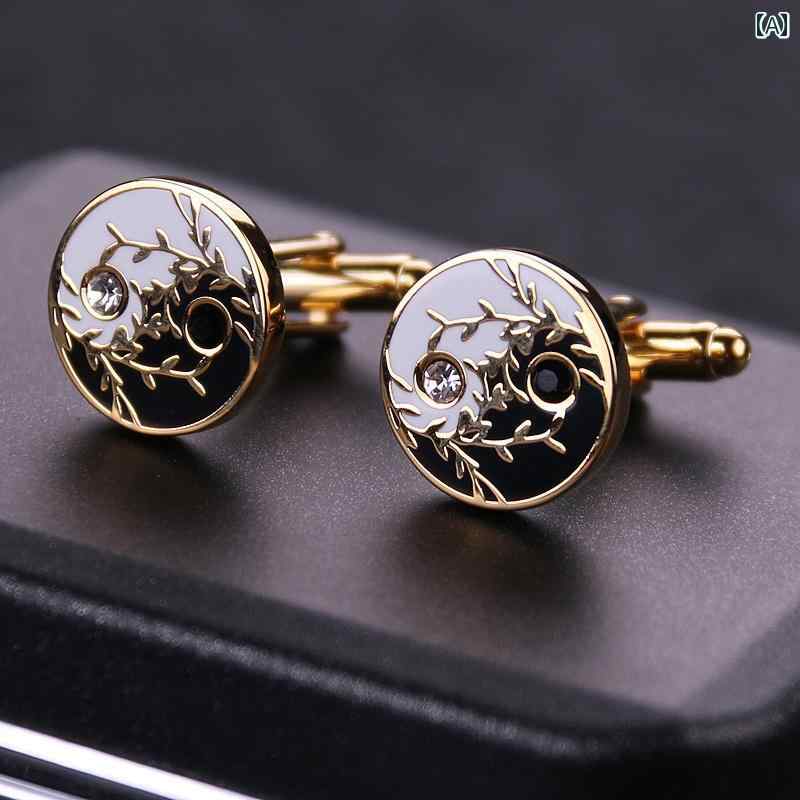 カフス ボタン シャツ メンズ レディースの 中国 スーツ カフス カフスボタン シャツ