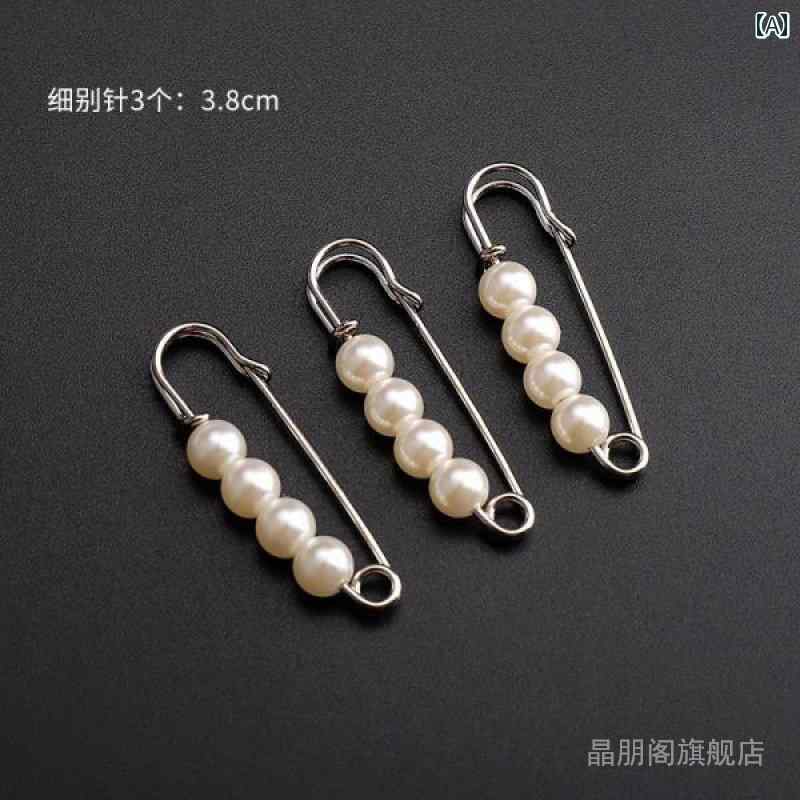 カフス ボタン シャツ 高級 セーター カフス フェイク パール コート カフスボタン ピン レディース ワン ライン アンチ 露出 ブローチ コサージュ 双頭...